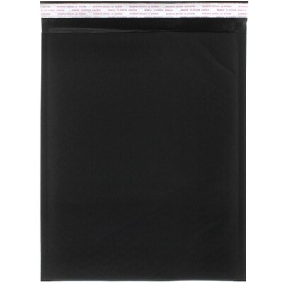 JAM Paper® Bubble Lite Padded Mailers, 10 x 13, Black Kraft, 25/Pack (kp10x13bl)