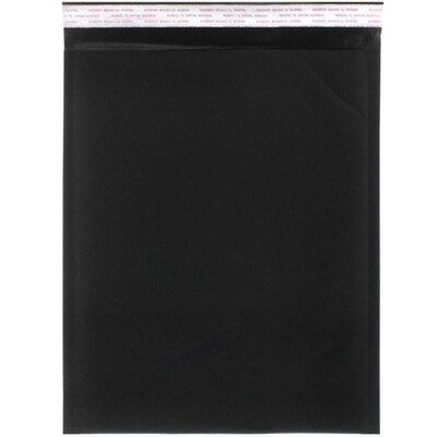 JAM Paper® Bubble Lite Padded Mailers, 10 x 13, Black Kraft, 100/Pack (kp10x13bld)
