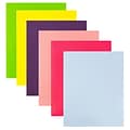 JAM Paper Glossy 2-Pocket Presentation Folders, Assorted Colors, 6/Pack (385GFASSRT)