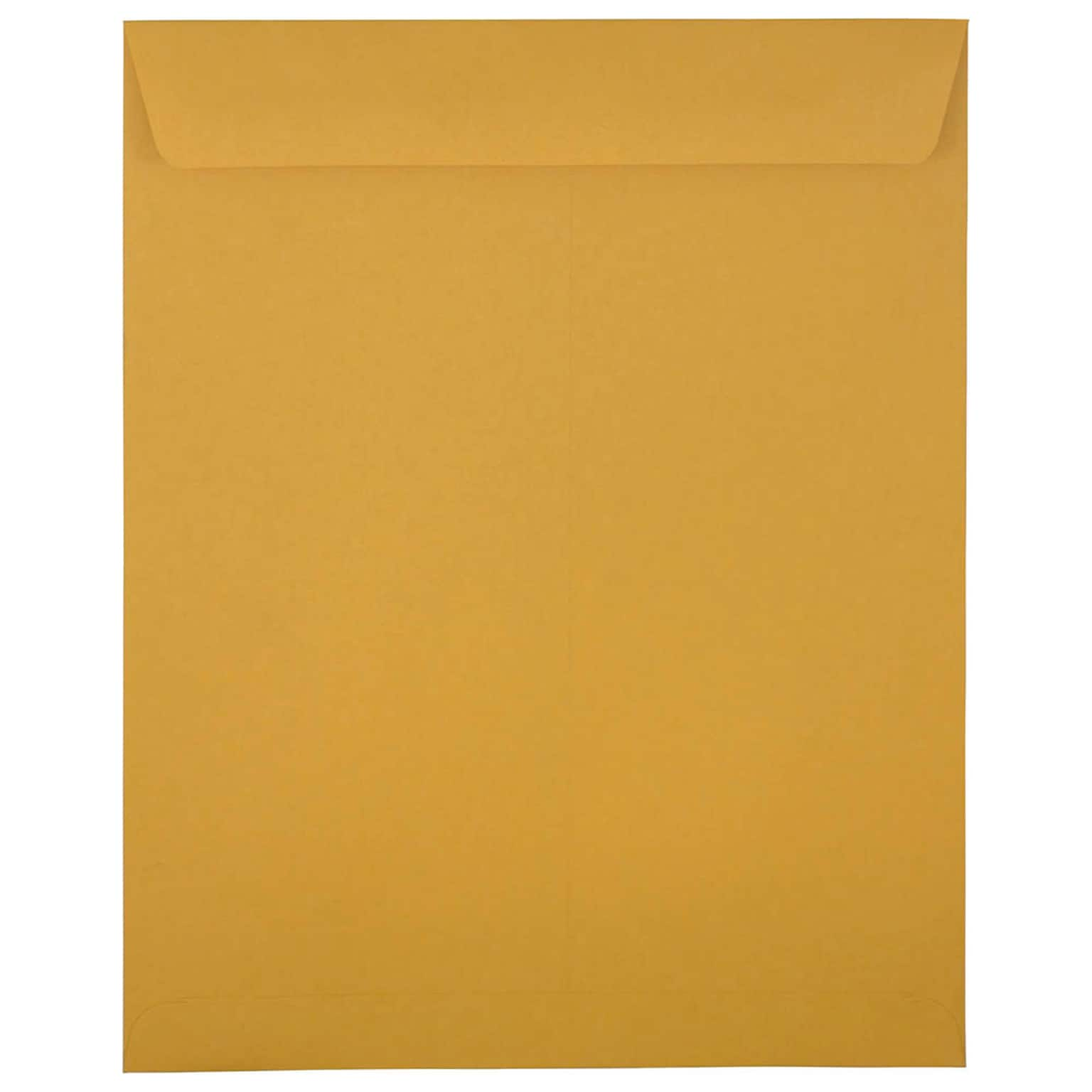 JAM Paper Open End Catalog Envelope, 11 1/2 x 14 1/2, Kraft, 25/Pack (313011452A)