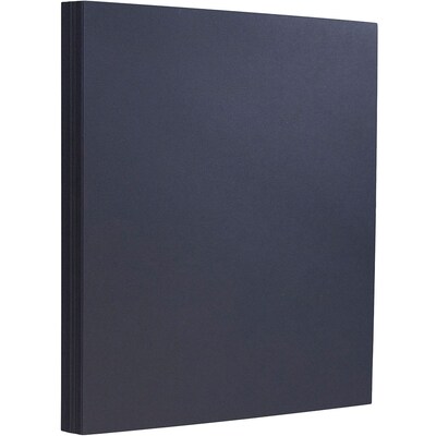 JAM Paper Extra Heavyweight 130 lb. Cardstock Paper, 8.5 x 11, Navy Blue, 25 Sheets/Pack (29613162