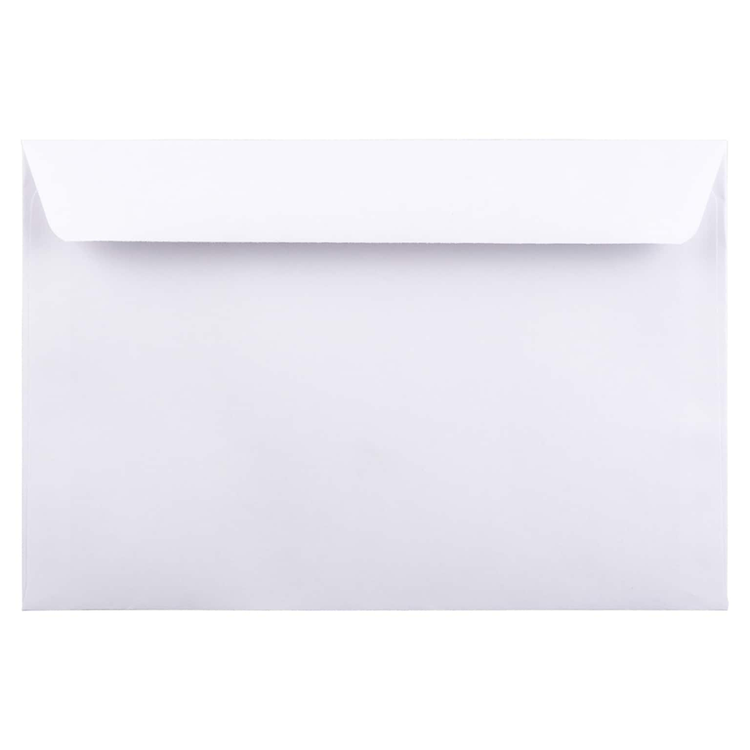 JAM Paper Booklet Commercial Envelopes, 6 x 9, White, 50/Pack (4238i)