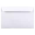 JAM Paper Booklet Envelope, 6 x 9, White, 25/Pack (4238)