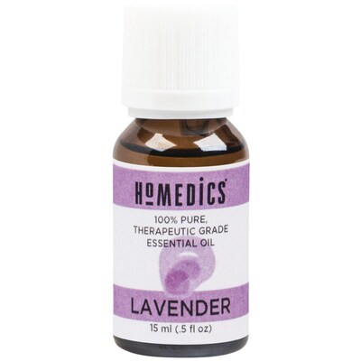 HoMedics Therapeutic-Grade Essential Oil, Lavender, 0.5 oz. (ARMH-EO15LAV)