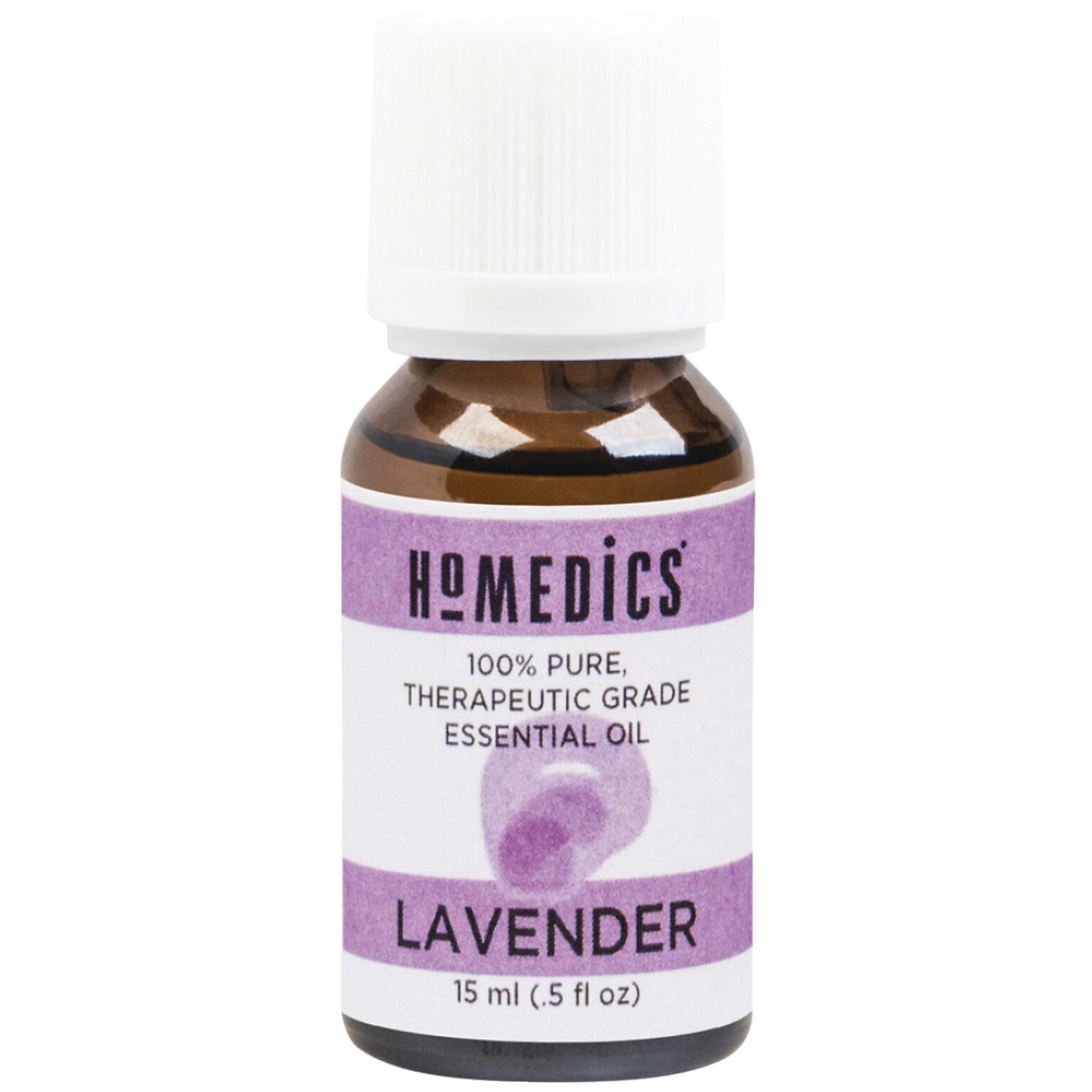 HoMedics Therapeutic-Grade Essential Oil, Lavender, 0.5 oz. (ARMH-EO15LAV)