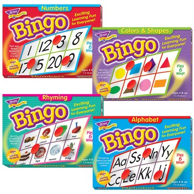 Trend Enterprises Beginner Bingo Combo Set, Grades PreK-2 (T-90747)