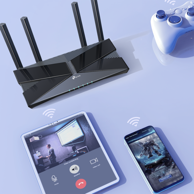 TP-LINK Archer AX3000 Dual Band MU-MIMO Gaming Router, Black (ARCHER AX3000)