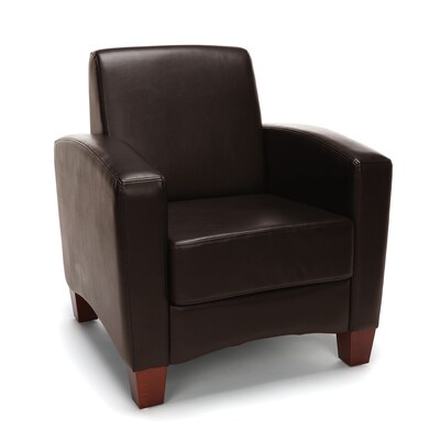 Essentials by OFM Traditional Arm Chair, Brown (ESS-9050-BRN)