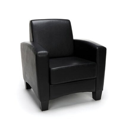 Essentials by OFM Traditional Arm Chair, Black (ESS-9050-BLK)