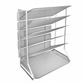 Seville Classics 6-Tray Iron Mesh Office Vertical Desktop/Wall Mount Organizer, Letter/A4 Size (OFF42666)