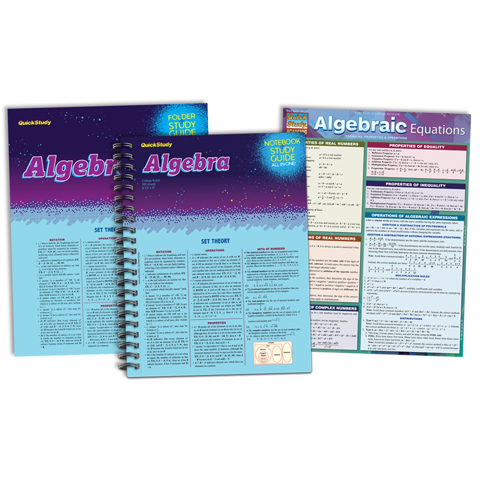 Quickstudy Algebra Reference Pack (238041)