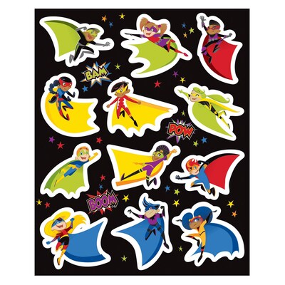 Carson-Dellosa Shape Stickers Super Power Grades PK-5 72 stickers (168199)