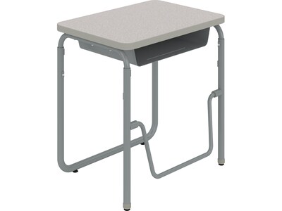 Safco AlphaBetter 28" Student Desk, Pebble Gray (1224GR)