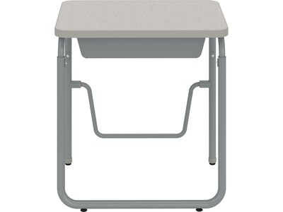 Safco AlphaBetter 28" Student Desk, Pebble Gray (1224GR)