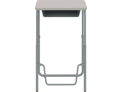 Safco AlphaBetter 28" Student Desk, Pebble Gray (1224GR)