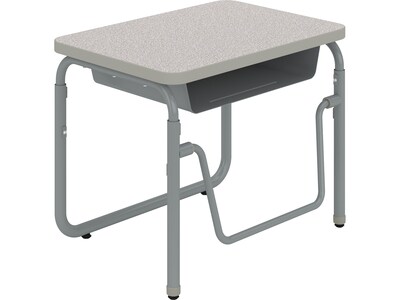 Safco AlphaBetter 28" Student Desk, Pebble Gray (1222GR)