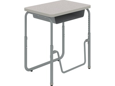 Safco AlphaBetter 28" Student Desk, Pebble Gray (1222GR)