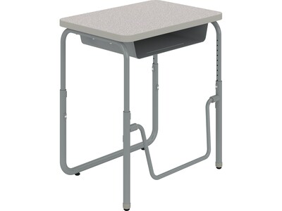Safco AlphaBetter 28" Student Desk, Pebble Gray (1222GR)