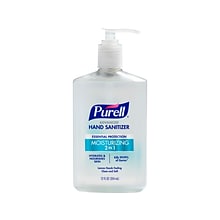 PURELL 2in1 Moisturizing Advanced Hand Sanitizer 70% Alcohol Gel, 12 oz Pump Bottle (3698-12)