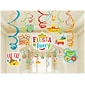 Amscan Fiesta Mega Value Pack Party Hanging Swirl Decoration Kit, Assorted Colors (670860)