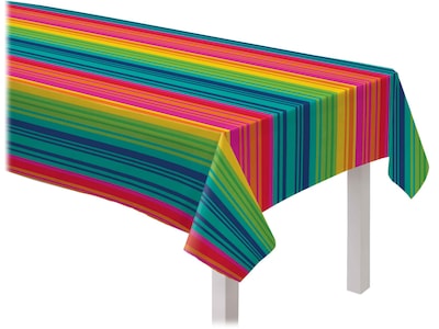 Amscan Serape Stripe Party Tablecover, Multicolor (570182)