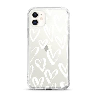 Centon OTM Essentials White Hearts Tough Edge Phone Case for iPhone 11 (OP-ACP-Z071A)