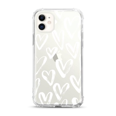 Centon OTM Essentials White Hearts Tough Edge Phone Case for iPhone 11 (OP-ACP-Z071A)