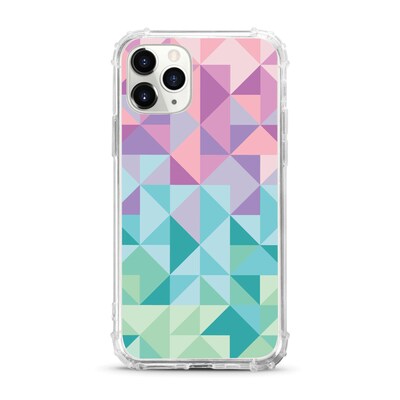 Centon OTM Essentials Geo Triangle Pink Tough Edge Phone Case for iPhone 11 Pro Max (OP-AEP-A02-66)