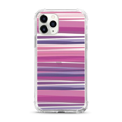 Centon OTM Essentials Stripes Purple Tough Edge Phone Case for iPhone 11 Pro Max(OP-AEP-CLS-01)