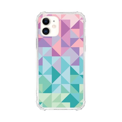 Centon OTM Essentials Geo Triangle Pink Tough Edge Phone Case for iPhone 12 Mini (OP-ATP-A02-66)