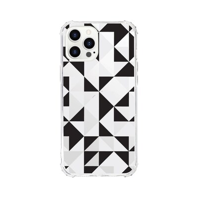 Centon OTM Essentials Geo Triangle Black Tough Edge Phone Case for iPhone 12 Pro (OP-AVP-A02-65)