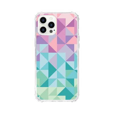 Centon OTM Essentials Geo Triangle Pink Tough Edge Phone Case for iPhone 12 Pro (OP-AVP-A02-66)