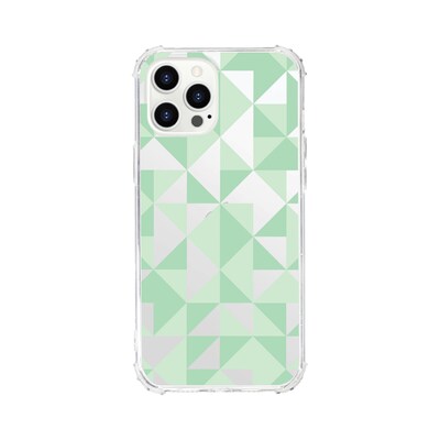 Centon OTM Essentials Geo Triangle Green Tough Edge Phone Case for iPhone 12 Pro Max (OP-AWP-A02-64)