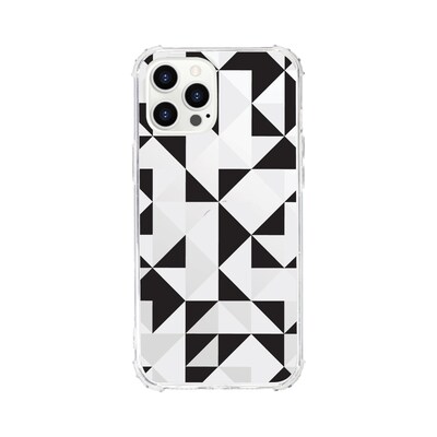 Centon OTM Essentials Geo Triangle Black Tough Edge Phone Case for iPhone 12 Pro Max (OP-AWP-A02-65)