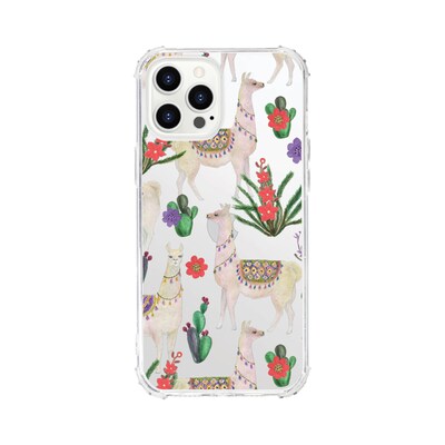 Centon OTM Essentials Llama Dance Green Tough Edge Phone Case for iPhone 12 Pro Max (OP-AWP-Z090A)