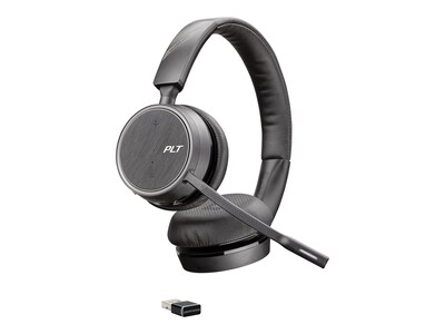 Poly Studio P5/Voyager 4220 UC USB Webcam and Wireless Headset Kit, White/Black (2200-87140-025)