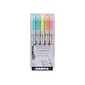 Zebra Mildliner Fluorescent Stick Highlighters, Twin Tip, Assorted, 5/Pack (78105)
