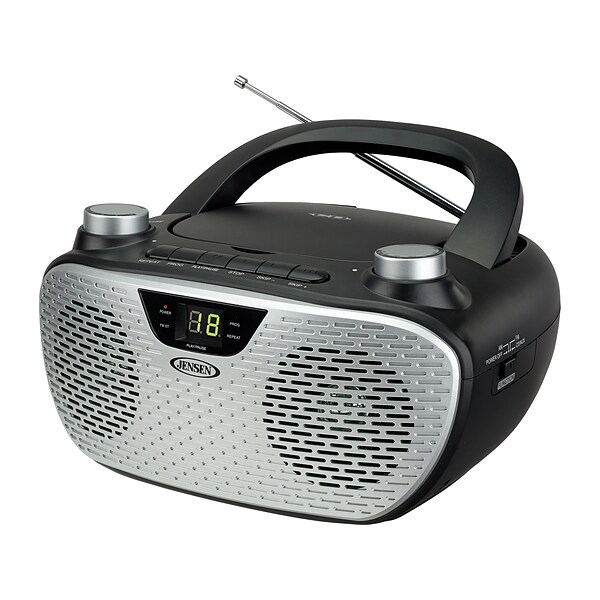Jensen CD-485-BK CD/Radio Player, Black