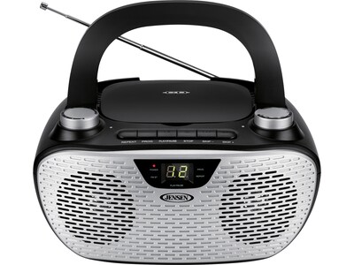 Jensen CD-485-BK CD/Radio Player, Black