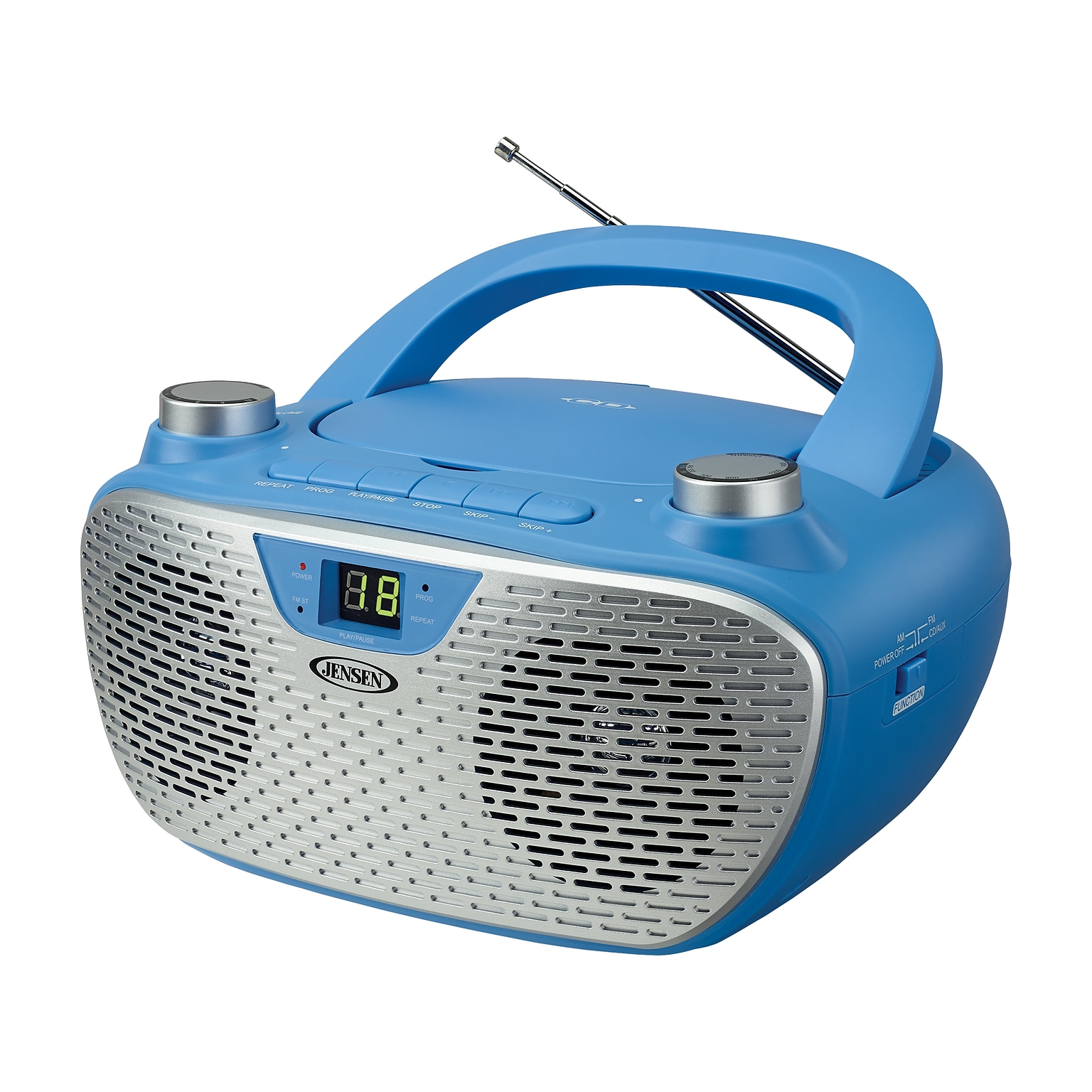 Jensen CD-485-BL CD/Radio Player, Blue