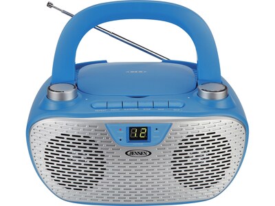 Jensen CD-485-BL CD/Radio Player, Blue