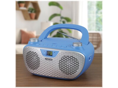 Jensen CD-485-BL CD/Radio Player, Blue