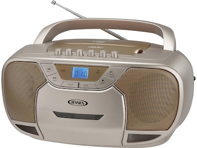 Jensen CD-590-C Bluetooth MP3/CD/Radio Player, Champagne