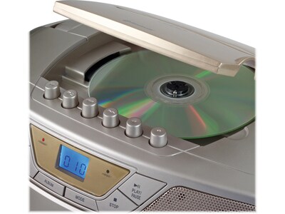 Jensen CD-590-C Bluetooth MP3/CD/Radio Player, Champagne