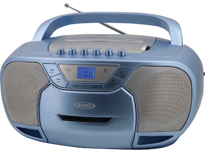 Jensen CD-590-BL Bluetooth MP3/CD/Radio Player, Blue