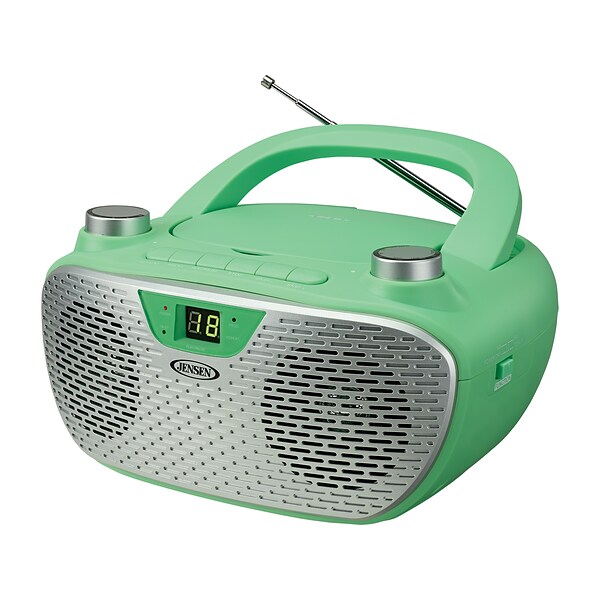 Jensen CD-485-GR CD/Radio Player, Green
