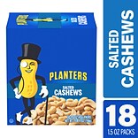 Planters® Salted Cashews, 1.5 oz. Bags, 18/Box  (07568)