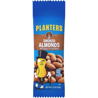 Planters® Smoked Almonds, 1.5 oz. Bags, 18/Box (07237)