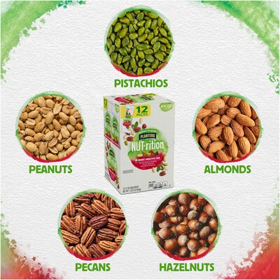 Planters NUT-rition Heart Healthy Mixed Nuts, 1.5 oz., 12 Packs/Box (220-00496)