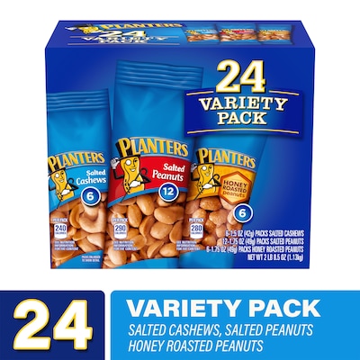 Planters Nuts, Variety, 24/Carton (220-00423)